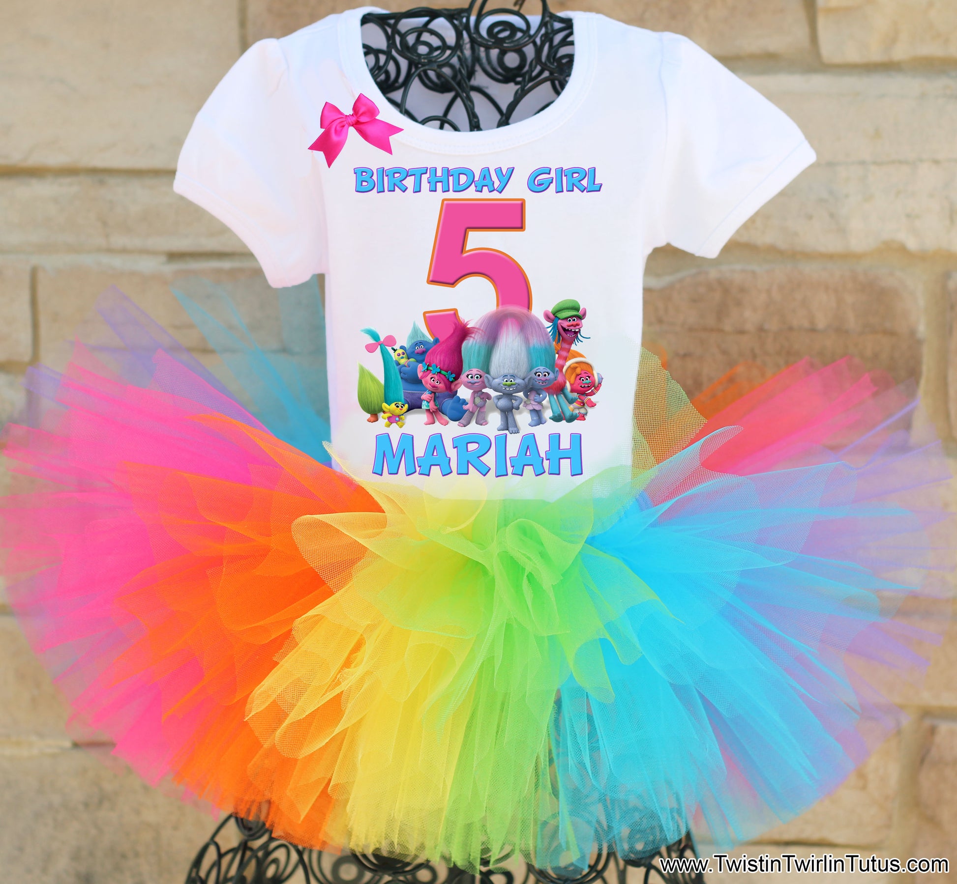 Trolls Birthday Tutu Outfit
