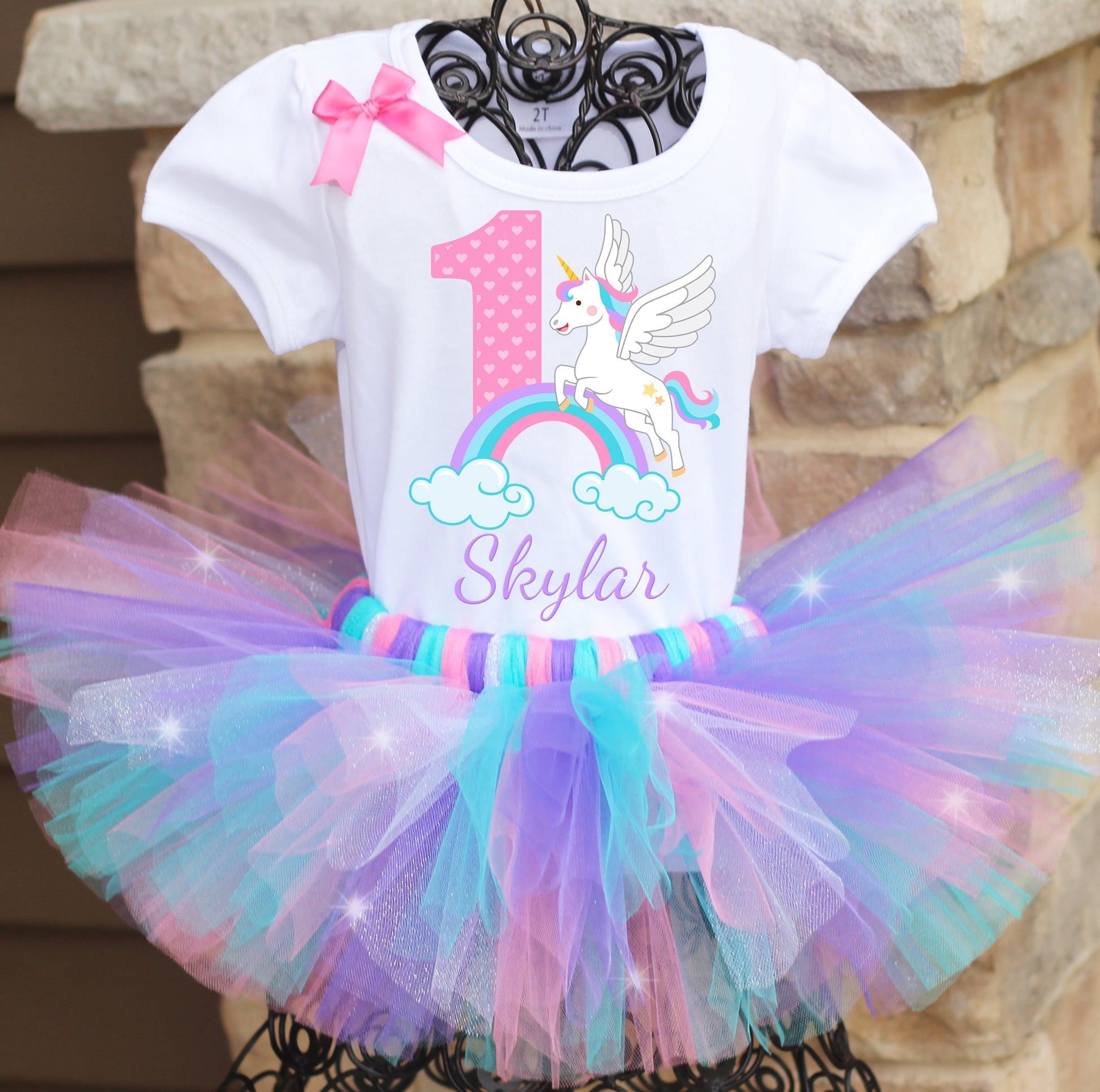 Unicorn Birthday Tutu Outfit – Twistin Twirlin Tutus