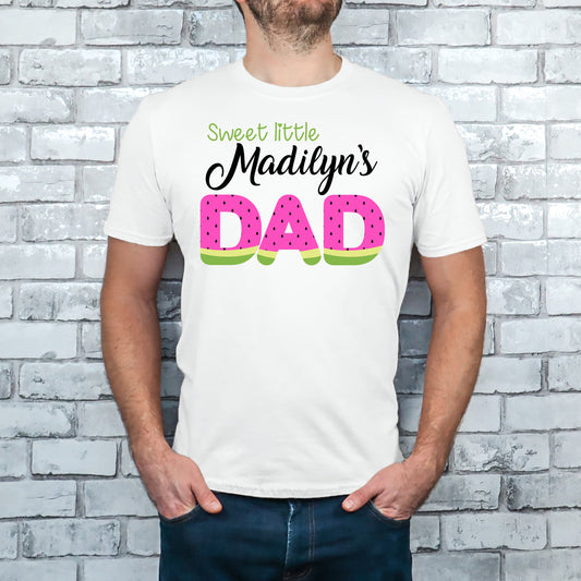 Watermelon dad birthday shirt