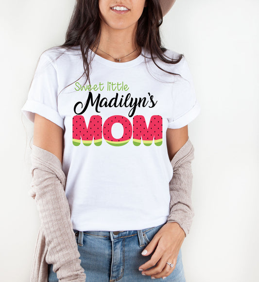 Watermelon mom birthday shirt