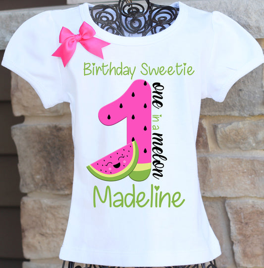Watermelon birthday shirt