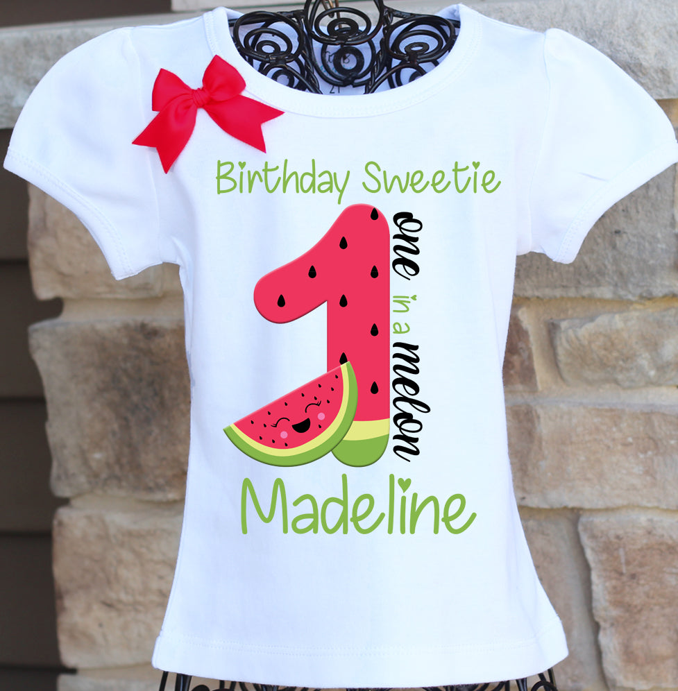 Watermelon birthday shirt