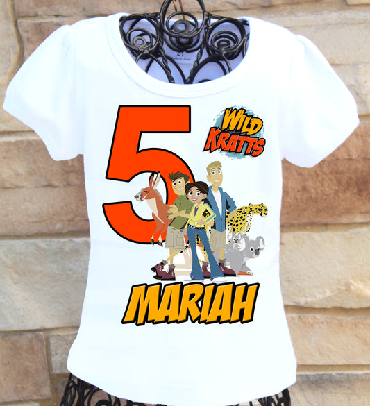 Wild kratts birthday shirt