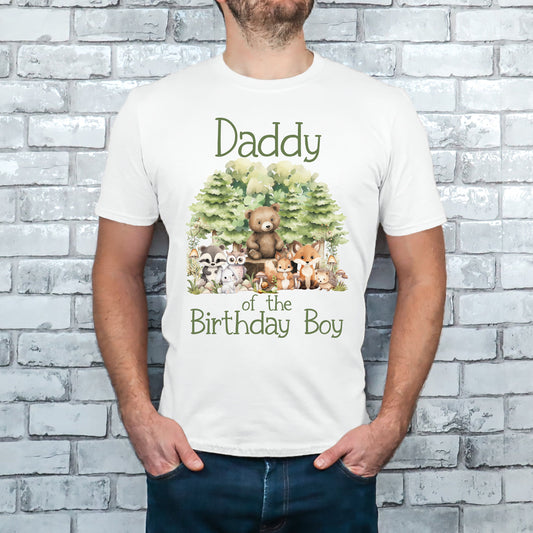 Woodland Daddy birthday shirt