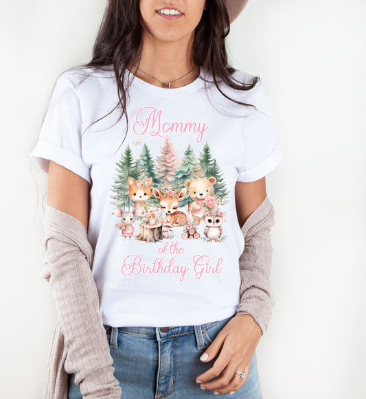 Woodland mom birthday shirt