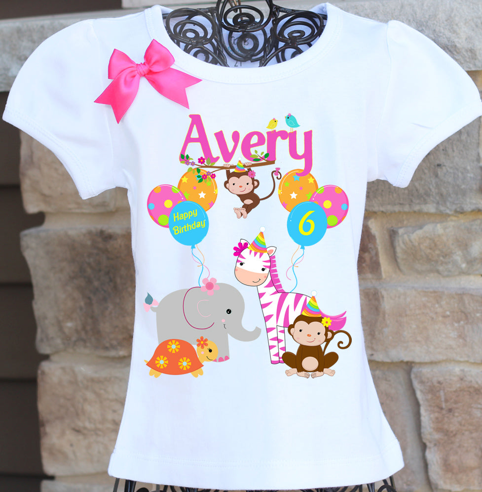 Zoo safari birthday shirt