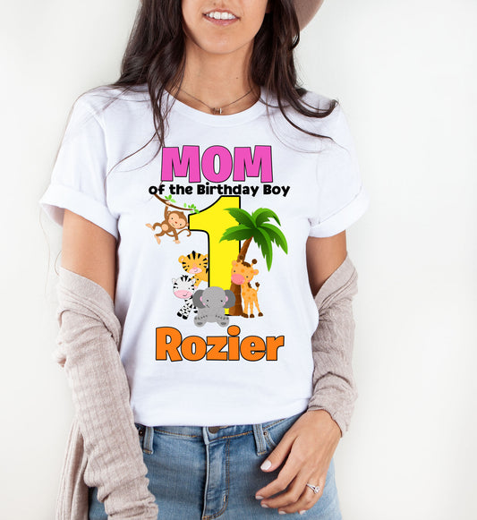 Zoo Animals Mom birthday shirt