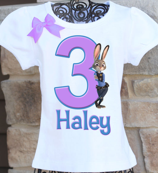 Zootopia judy hops birthday shirt