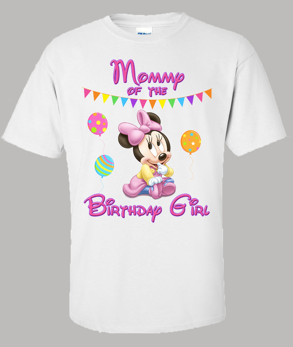 Baby Minnie Mommy Birthday Shirt