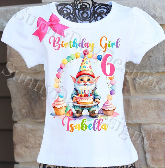 Gnome birthday shirt