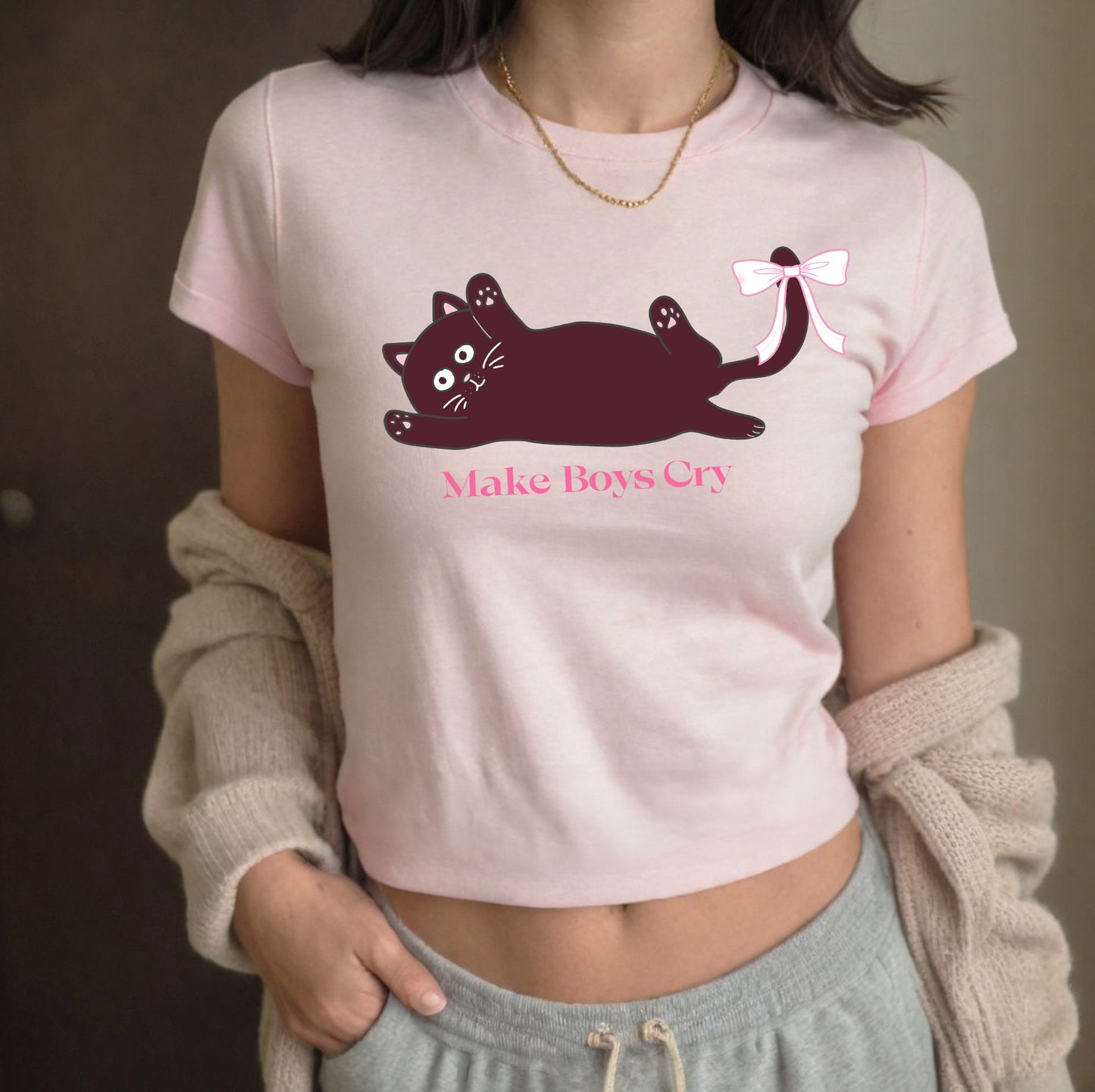 Coquette Feminism baby tee