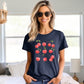 Cherries T Shirt, Women T-shirt, Comfortable Cool Classic Artistic, Watercolor Tee, Spring T shirt, Fruit T-shirt, Cherries Graphic Tee