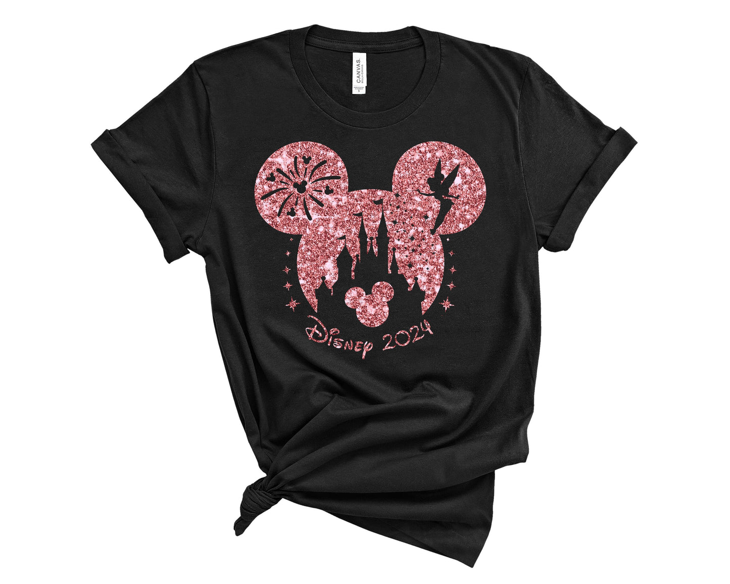Disney World Shirt, Rose Gold Disney Shirt, Womens Disney Shirt, Bella Canvas Rose Gold Disney T-Shirt, Disney Vacation Shirts