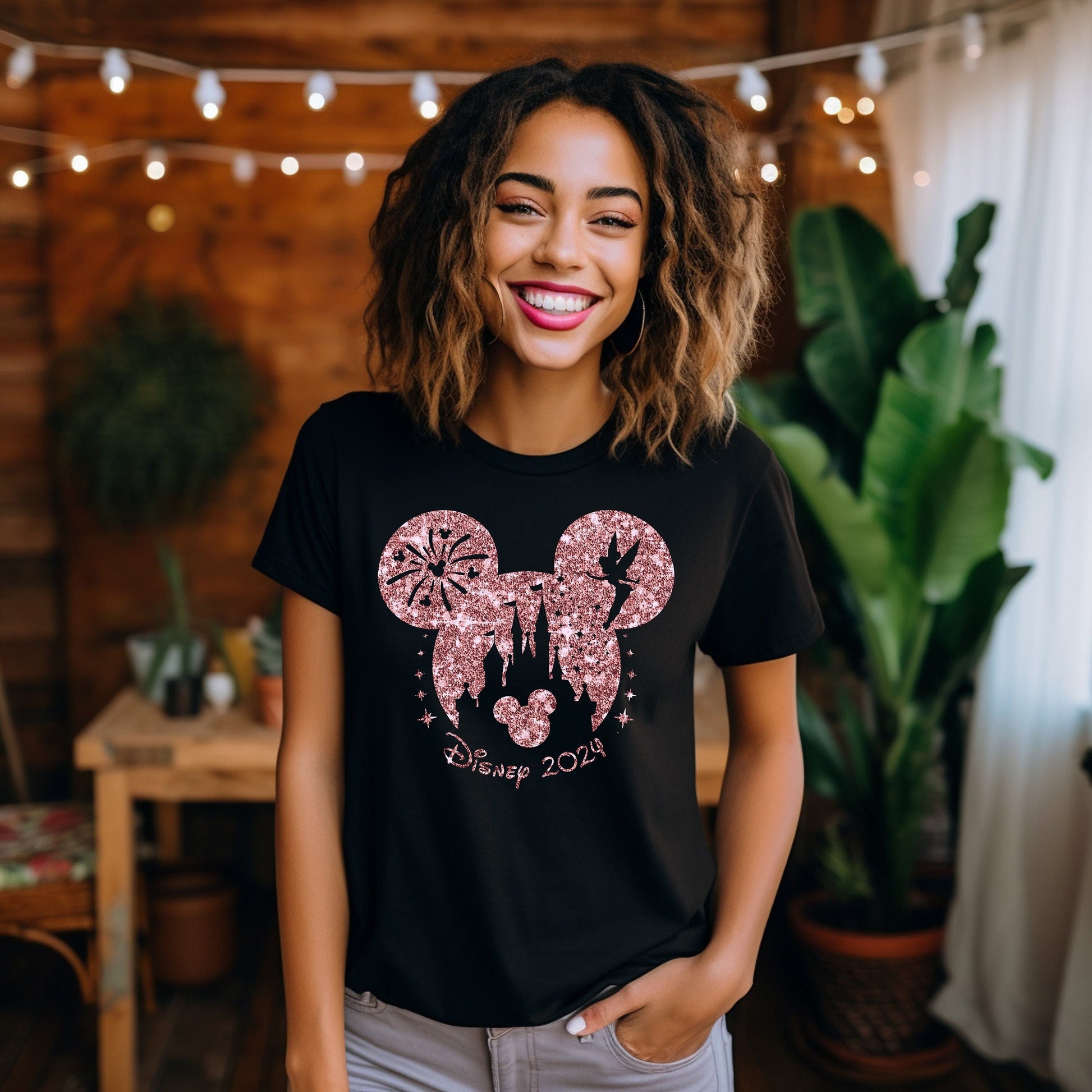 Disney World Shirt, Rose Gold Disney Shirt, Womens Disney Shirt, Bella Canvas Rose Gold Disney T-Shirt, Disney Vacation Shirts