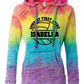 Rainbow Tie Dye Volleyball Sweatshirt, Volleyball Shirt, Personalized Volleyball Hoodie, Volleyball Hooded Sweatshirt