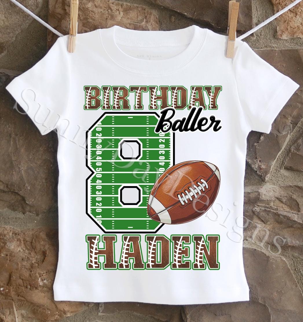 Football birthday shirt
