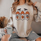 Cute Ghost Sweatshirt, Halloween Cozy Fall Sweater, Women's Halloween Apparel, Fall Season Outfit, Graphic Sweatshirt