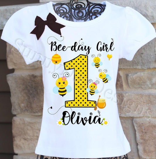 Bee birthday shirt