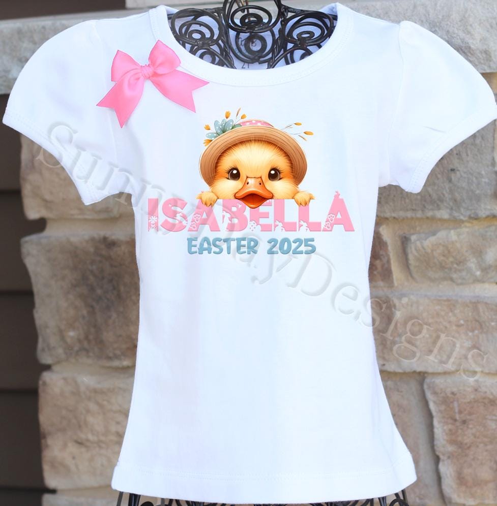 Personalized Easter Duck Shirt