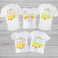 Bee themed family birthday shirts
