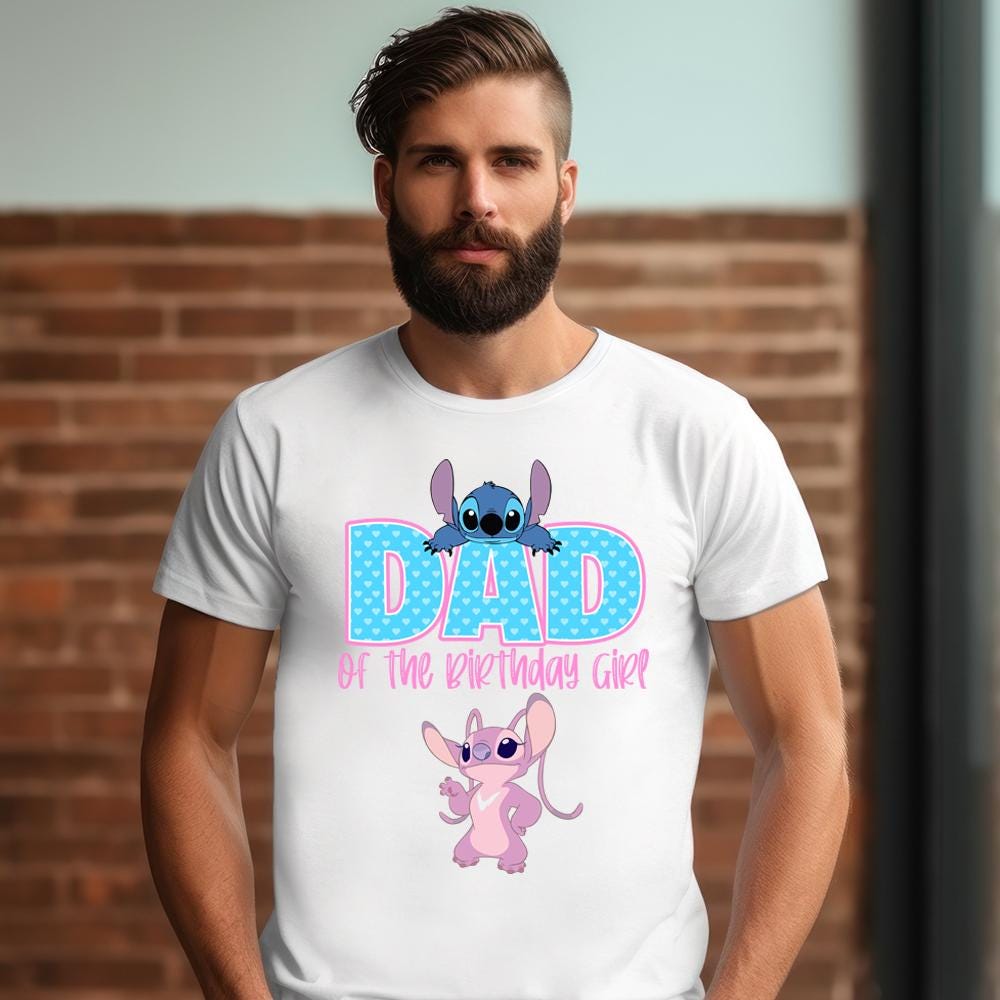 stitch dad birthday shirt