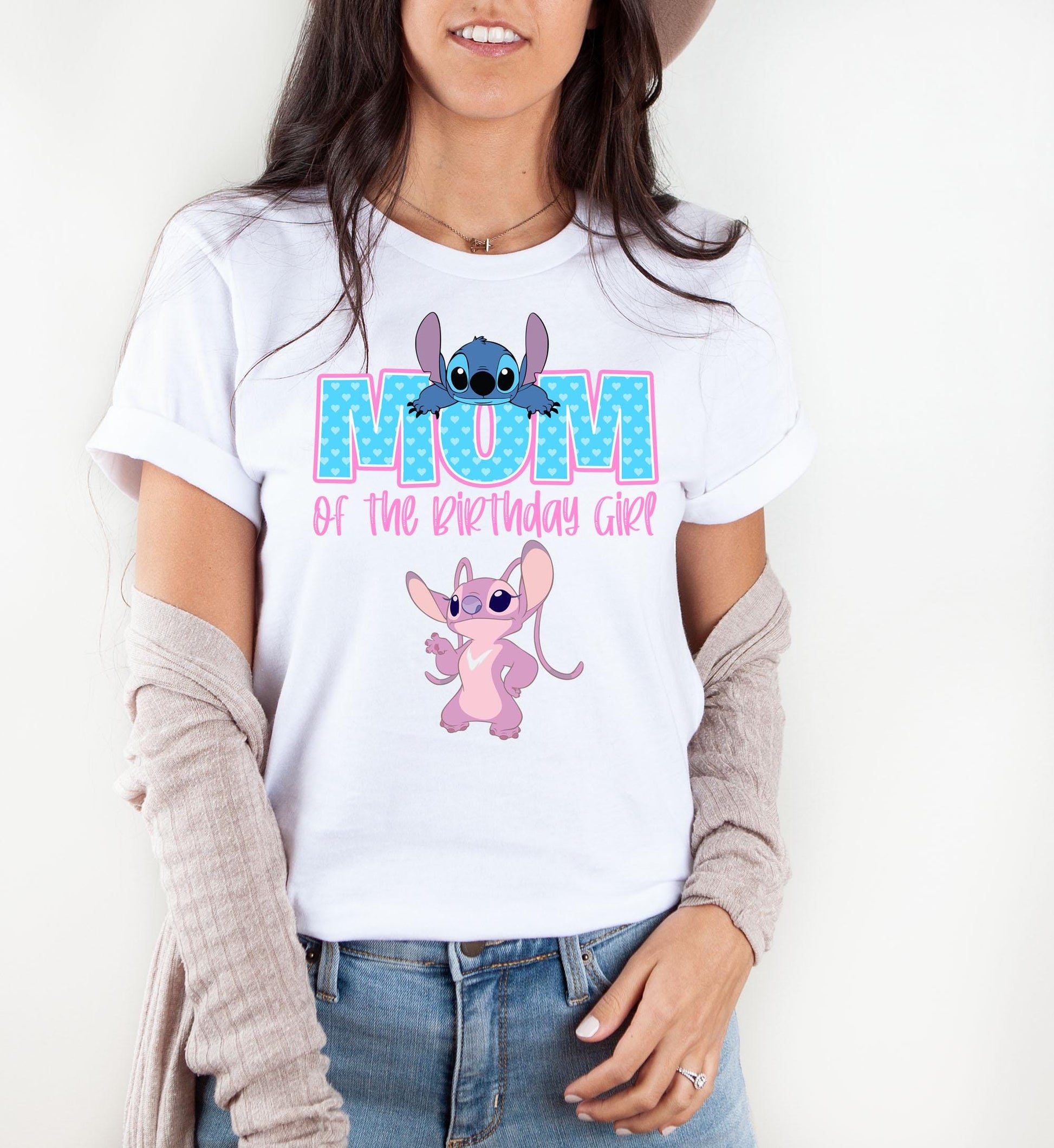 Stitch mom birthday shirt