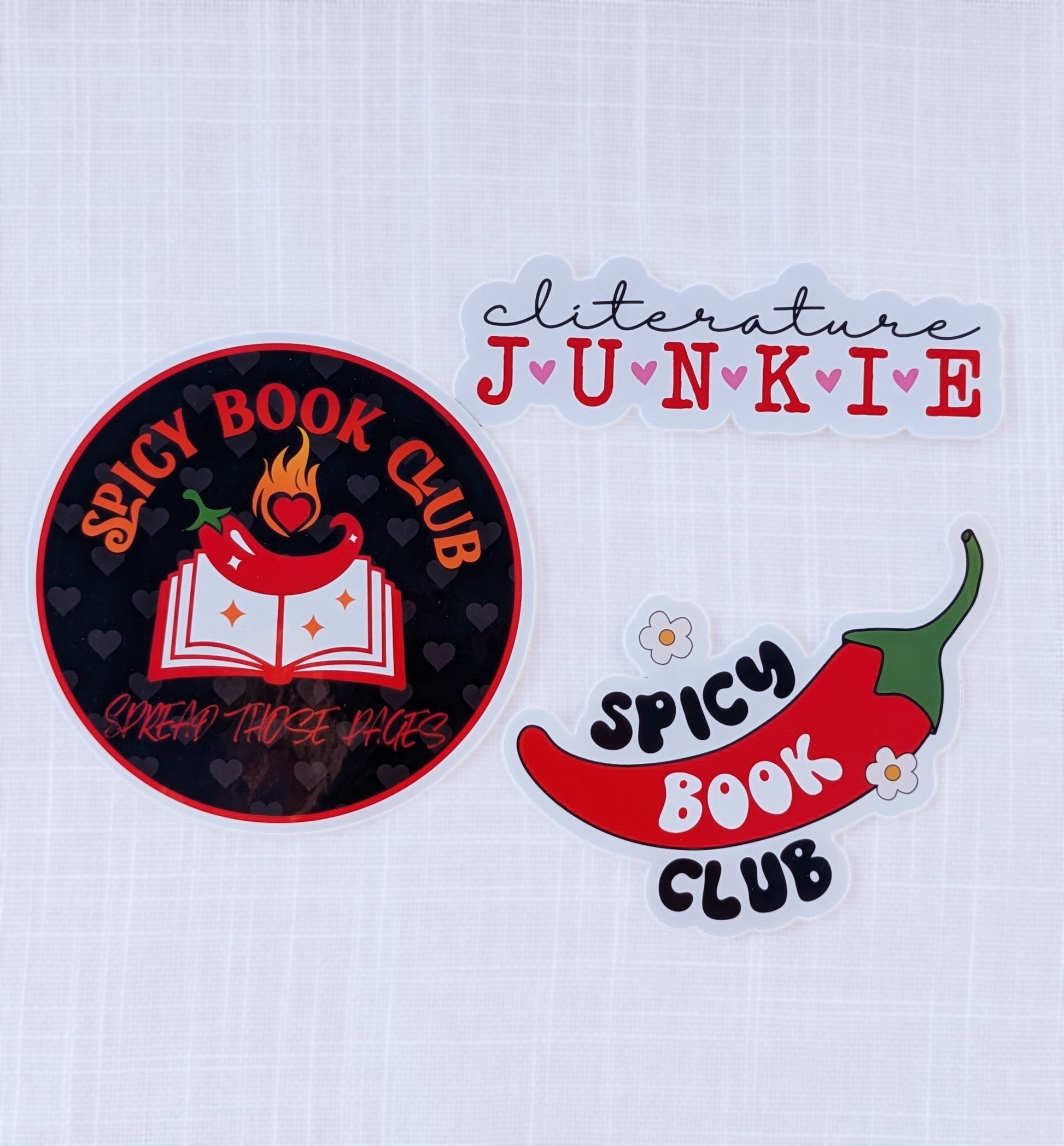 spicy book club stickers
