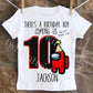 Custom Among Us Birthday Shirt