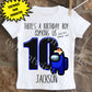 Among Us Birthday Shirt