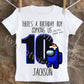 Custom Among Us Birthday Shirt