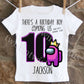 Custom Among Us Birthday Shirt