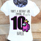 Among Us Birthday Shirt