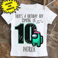 Among Us Birthday Shirt