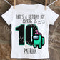 Custom Among Us Birthday Shirt