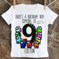 Among Us Birthday Shirt