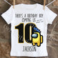 Custom Among Us Birthday Shirt