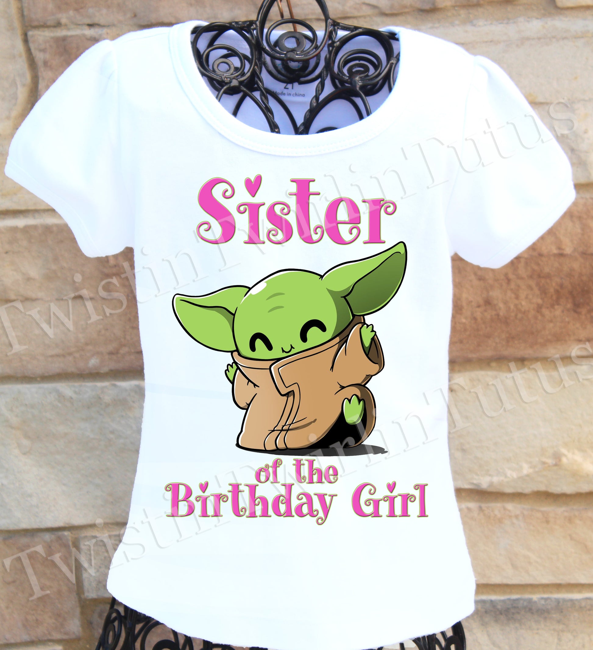 Baby Yoda Sister shirt