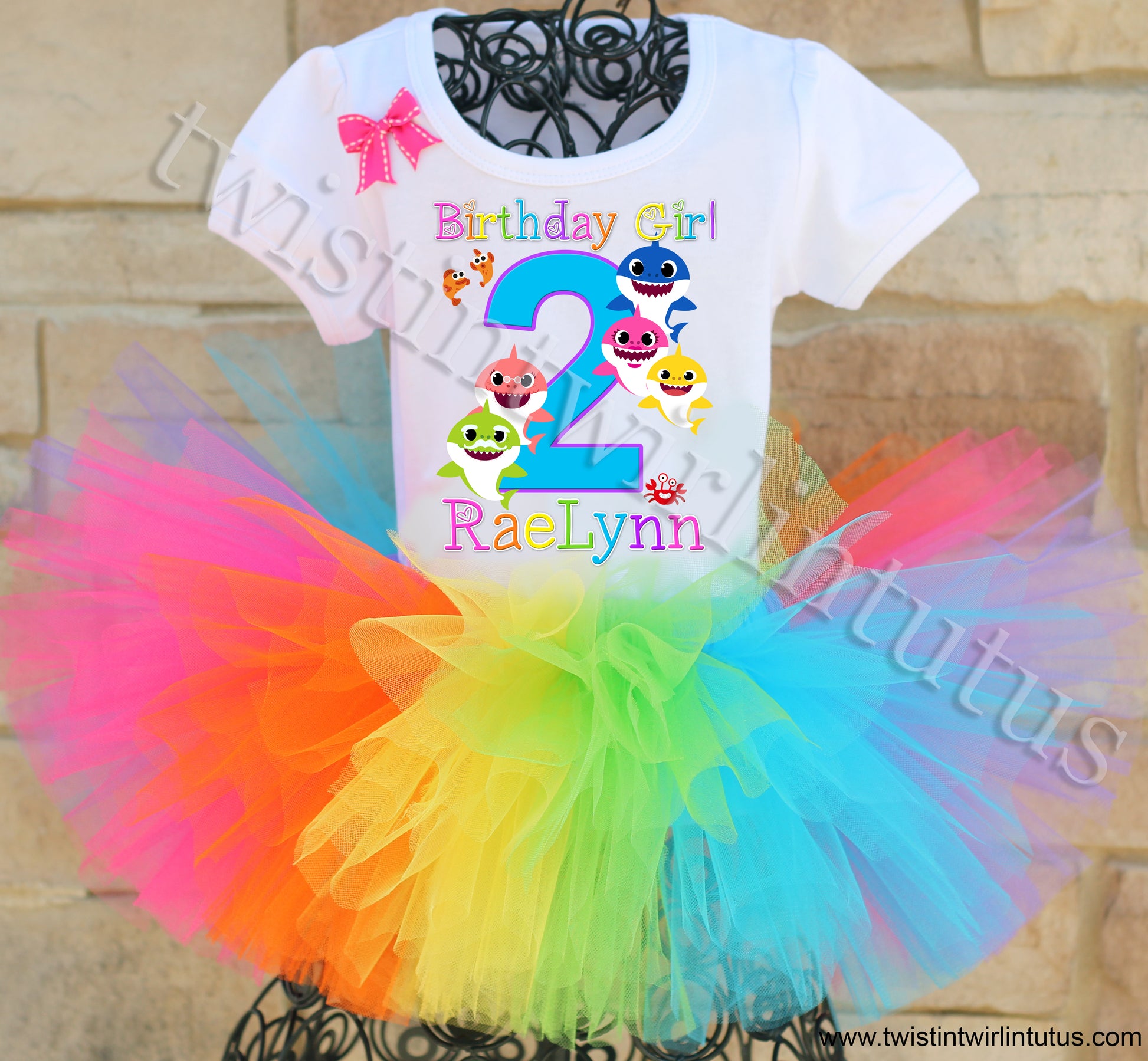Baby Shark Birthday Tutu Outfit