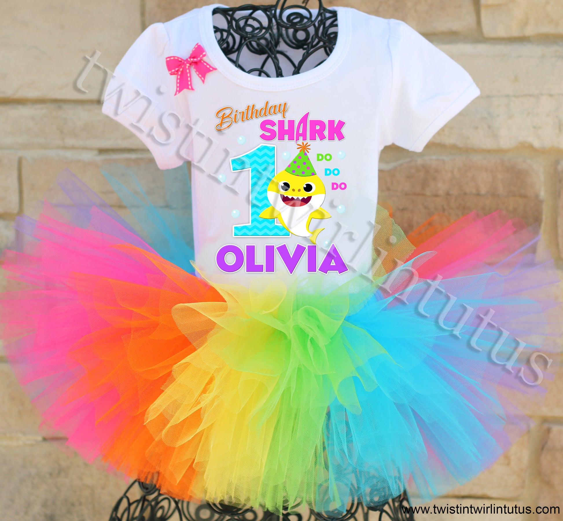 Baby Shark Birthday Tutu Outfit