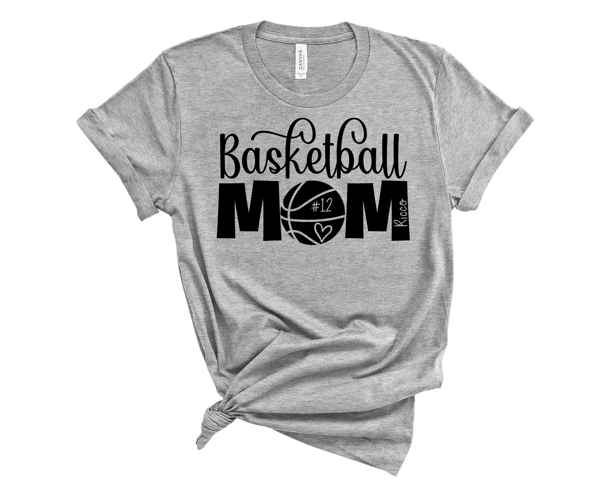 Gray Basketball Mom Shirt