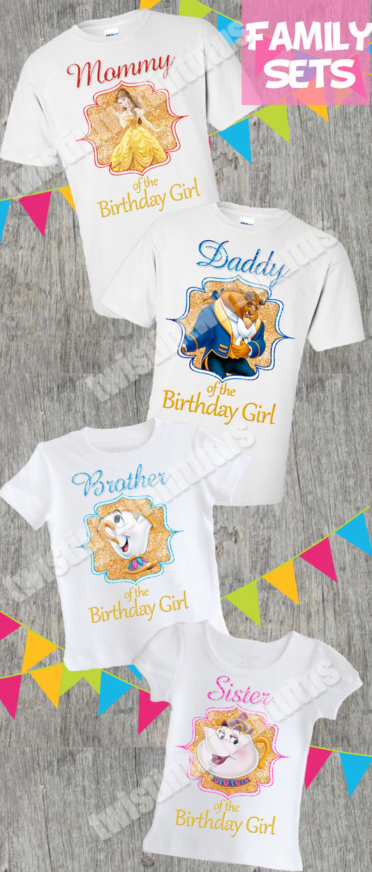 Beauty and the Beast Family Shirts