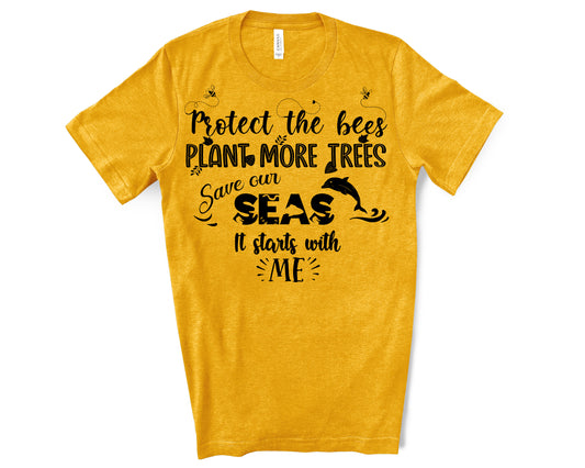 bees trees seas shirt