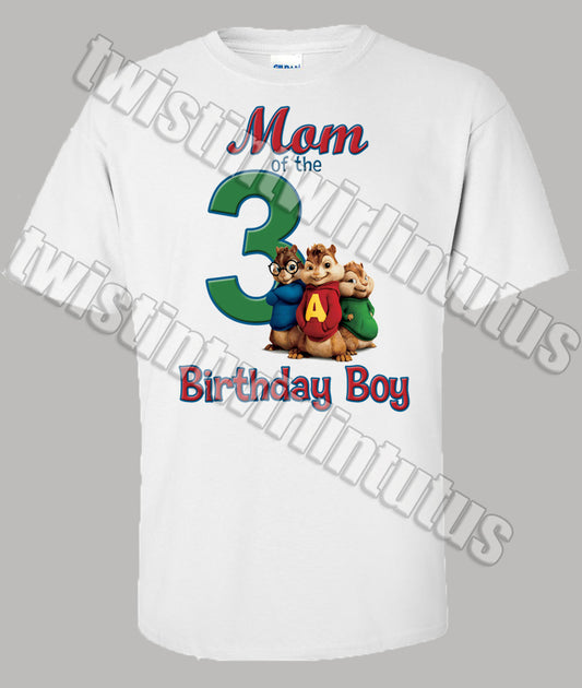 Adult Chipmunks Mom Birthday Shirt