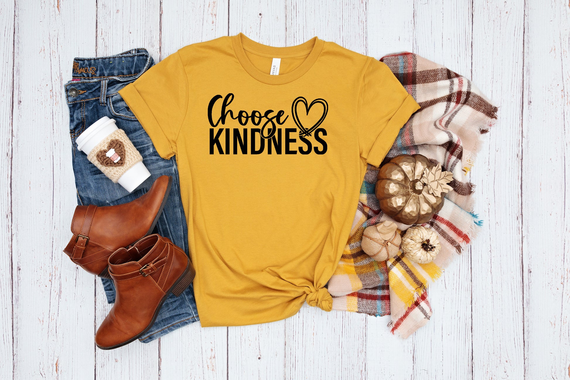yellow choose kindness shirt