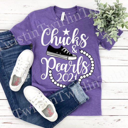 Chucks and Pearls Tshirt