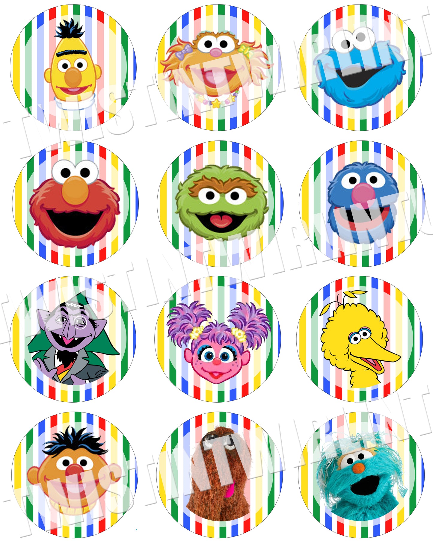 Sesame Street Birthday Party Printables