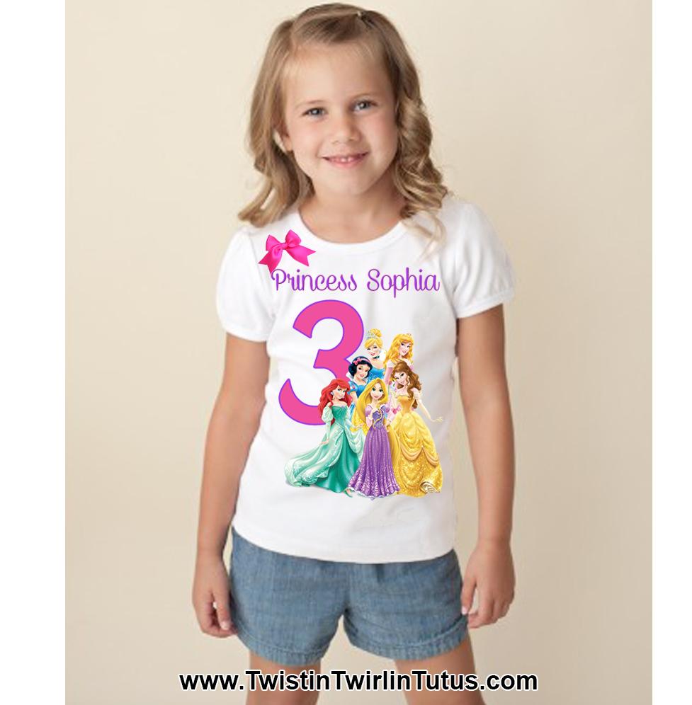Disney Princess Birthday Shirt