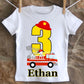 Fireman Birthday Shirt