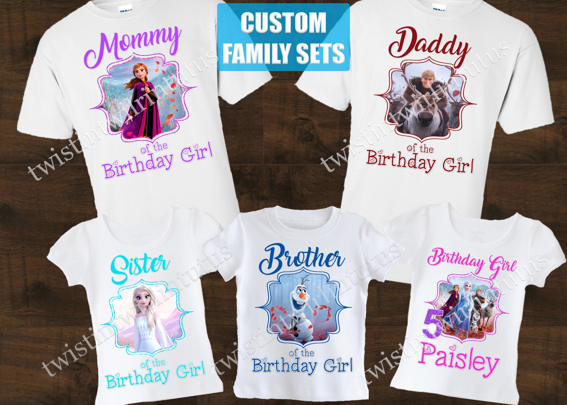 Frozen 2 Family Birthday Shirts