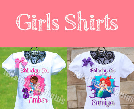 Mermaid first on sale birthday shirt